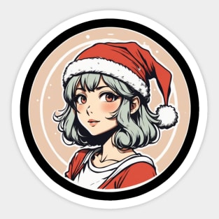 Your Silver Haired waifu is wearing a red hat Sticker